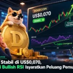 Dogecoin Stabil di US$0,070, Divergensi Bullish RSI Isyaratkan Peluang Pemulihan